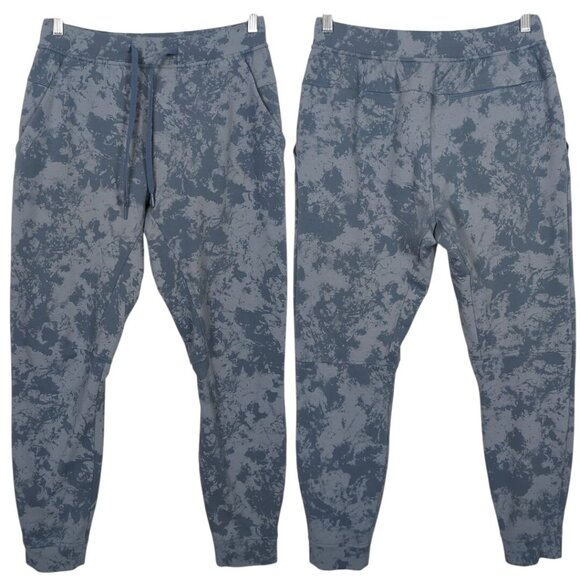 Lululemon‎ Athletica Men’s City Sweat Joggers slate Blue M Tie Dye Lounge Pants - Picture 1 of 15